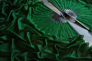 Emerald - Queen Size Half Moon Practice Fans