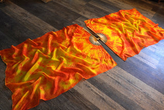 Tangerine - Standard Size Practice Fans
