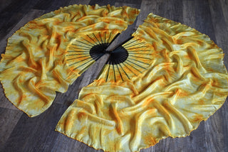 Honey Bee - Standard Size Half Moon Practice Fans