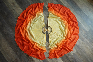 Fantasia - Queen Size Half Moon Practice Fans - DISCOUNT