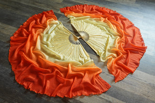 Fantasia - Queen Size Half Moon Practice Fans - DISCOUNT