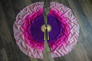 Petunia - Standard Size Half Moon Practice Fans