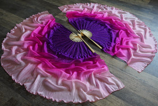Petunia - Standard Size Half Moon Practice Fans