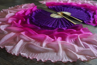 Petunia - Standard Size Half Moon Practice Fans