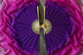 Petunia - Standard Size Half Moon Practice Fans