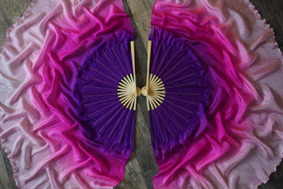 Petunia - Standard Size Half Moon Practice Fans