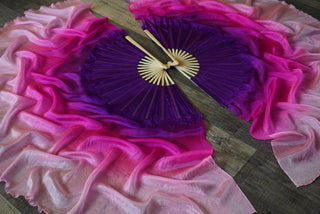 Petunia - Queen Size Half Moon Practice Fans