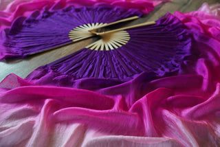 Petunia - Standard Size Half Moon Practice Fans