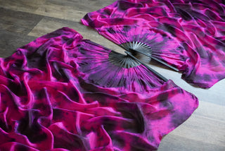 Black Bamboo Vixen - Queen Size Practice Fans