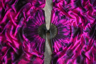 Black Bamboo Vixen - Queen Size Practice Fans