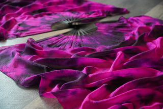 Black Bamboo Vixen - Queen Size Practice Fans