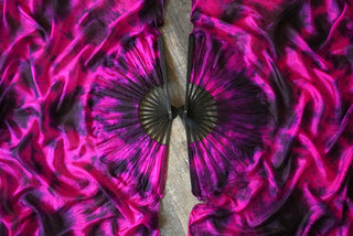 Black Bamboo Vixen - Queen Size Practice Fans