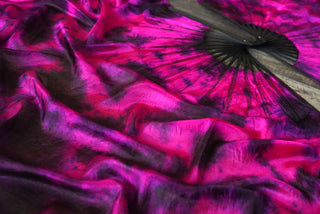 Black Bamboo Vixen - Queen Size Half Moon Practice Fans