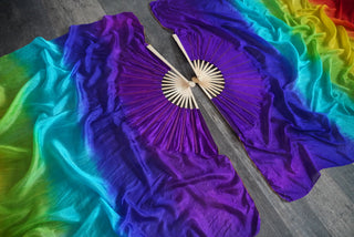 Rainbow - Queen Size Practice Fans