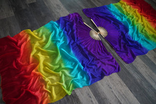 Rainbow - Queen Size Practice Fans