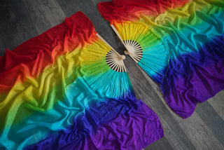 Over The Rainbow - Standard Size Practice Fans