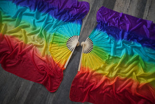 Over The Rainbow - Queen Size Practice Fans