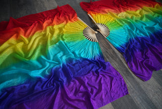 Over The Rainbow - Queen Size Practice Fans