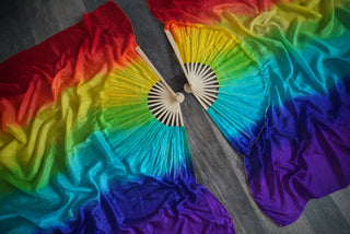 Over The Rainbow - Queen Size Practice Fans