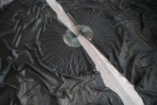 Obsidian - Standard Size Half Moon Practice Fans
