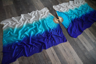 Blue Horizon - Queen Size Practice Fans - DISCOUNTED