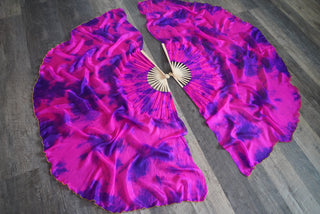 Violet Flame - Standard Size Half Moon Practice Fans