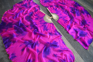 Violet Flame - Standard Size Half Moon Practice Fans