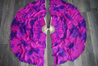 Violet Flame - Standard Size Half Moon Practice Fans