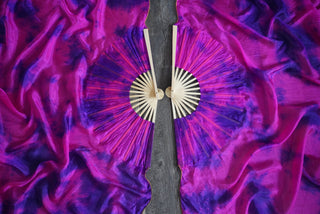 Violet Flame - Standard Size Half Moon Practice Fans