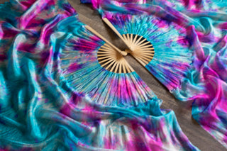 Cotton Candy - Standard Size Half Moon Practice Fans