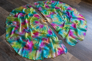 Birthday Cake - Queen Size Half Moon Practice Fans
