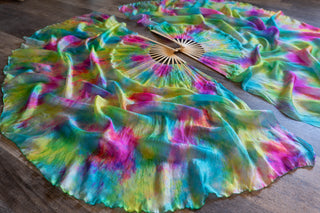Birthday Cake - Queen Size Half Moon Practice Fans