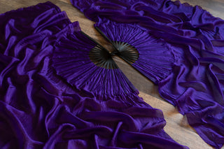 Amethyst - Standard Size Half Moon Practice Fans