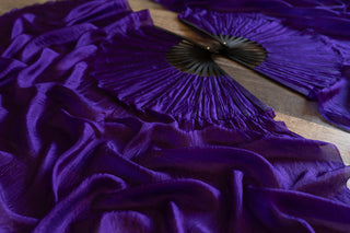 Amethyst - Standard Size Half Moon Practice Fans