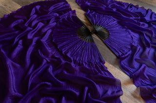 Amethyst - Queen Size Half Moon Practice Fans