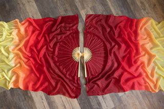 Flame - Standard Size Practice Fans