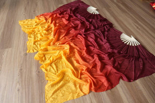 DISCOUNT 35 inch Silk Fan Set // Blood Moon // discounted due to minor fabric defects