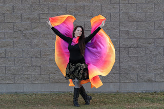 MTO Vegan Fairy Wing Flags// Large //Silver Holographic Lame// Poles not included // 1-3 week made to order creation time