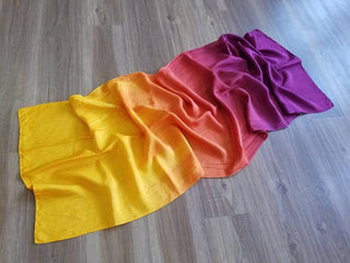 20x70 Inch Voi Veils Pair// Blood Moon // 8mm Silk // poi not included//